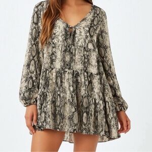 Altar’d State Snake Print Dress - Size Small